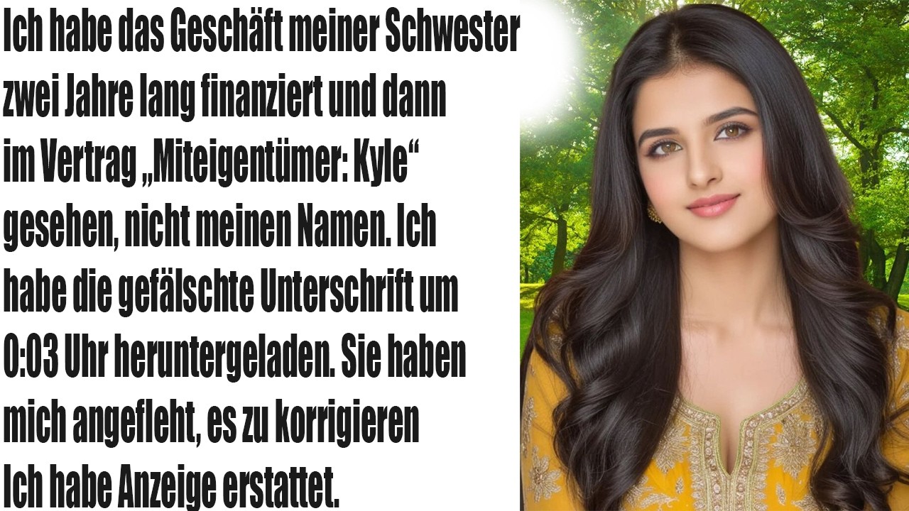 Ich zahlte $10.500 für das Geschäft meiner Schwester – dann schloss sie mich aus!