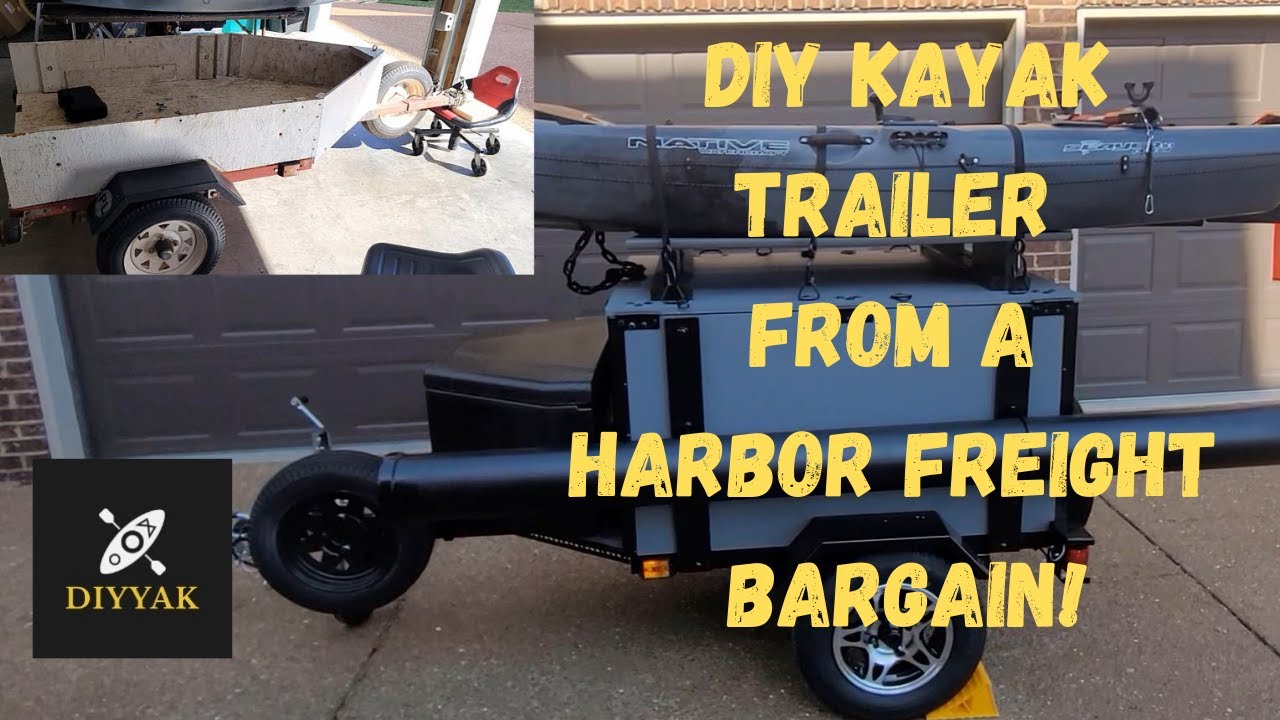 DIY Harbor Freight Kayak Trailer Walkthrough YouTube