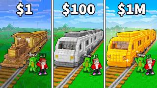 JJ and Mikey: From POOR To RICH Train in Minecraft - Maizen