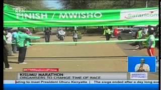 Kisumu marathon Organisers to changes race starting time to ensure athletes do not burn out in sun