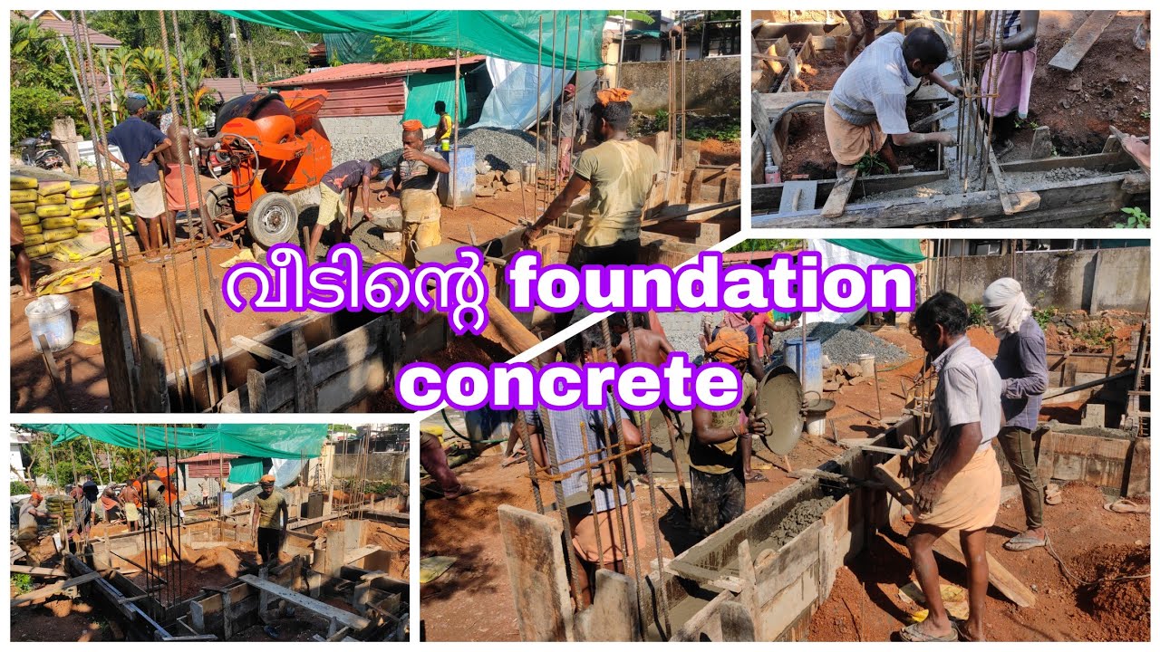 Foundation Concrete kottayam YouTube