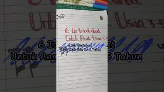6 Ide Worksheet Untuk Anak Usia 3 - 5 tahun #worksheetmenarik #worksheetforkids #worksheetanak