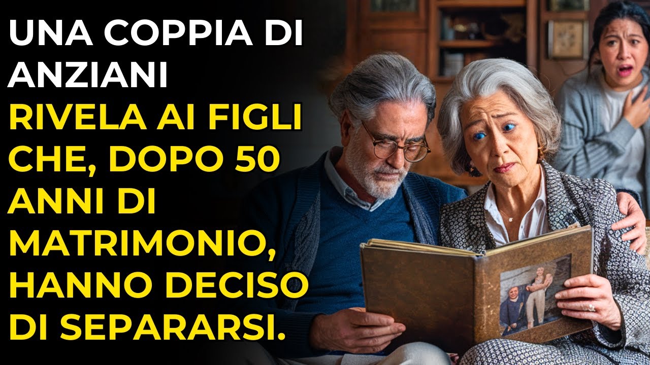 UNA COPPIA DI ANZIANI RIVELA AI FIGLI CHE, DOPO 50 ANNI DI MATRIMONIO