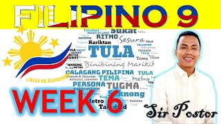 FILIPINO 9 - WEEK 6 - TULA NG PILIPINAS