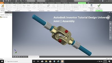 Autodesk Inventor Tutorial Design Universal Joint | Assembly