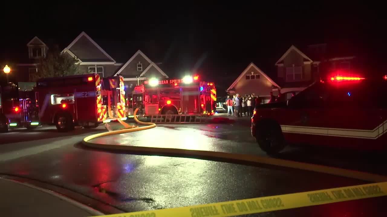 Crews responding to house fire in Simpsonville - YouTube