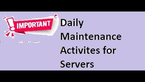 Maintenance Activities for Servers-Part 10:SAP BO Admin Interview Questions