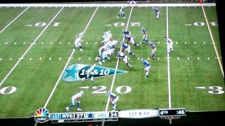 NY GIANTS ICE BIG D KICKER 2ND TIME FOR WIN 37-34 (12-11-11)