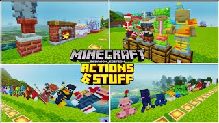 Actions and Stuff Secret Features | Minecraft Bedrock (All Updates)
