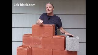 Lok-Block carbon sequestering low-cost construction blocks