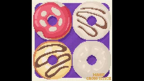 Magic Cross Stitch The Donuts Looked Absolutely Delicious, But Would Harold Want To Share Them?
