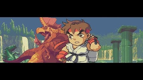 CAPCOM FIGHTING COLLECTION - Super Gem Fighter Mini Mix - Ryu Arcade Mode