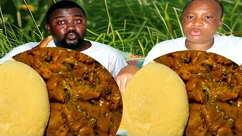 SAMR MUKBANG FUFU AFRICAN FOOD MUKBANG OGBONO SOUP WITH FUFU AFRICAN FOOD #mukbang #africanfood #fuf