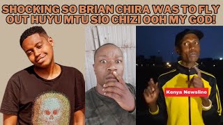 SHOCKING SO IT'S TRUE BRIAN CHIRA WAS TO FLY OUT FOR REAL THIS MATCH EVIDENCE NDIO HII!