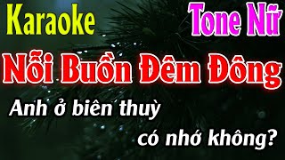 Nỗi Buồn Đêm Đông Karaoke Tone Nữ Karaoke Lâm Organ - Beat Mới