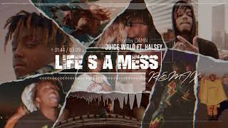 Juice WRLD ft. Halsey - LIFE'S A MESS (DAMN Remix/Tribute) #999