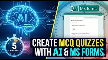 Create MCQ Quizzes in 5 Minutes with AI & MS Forms 🚀