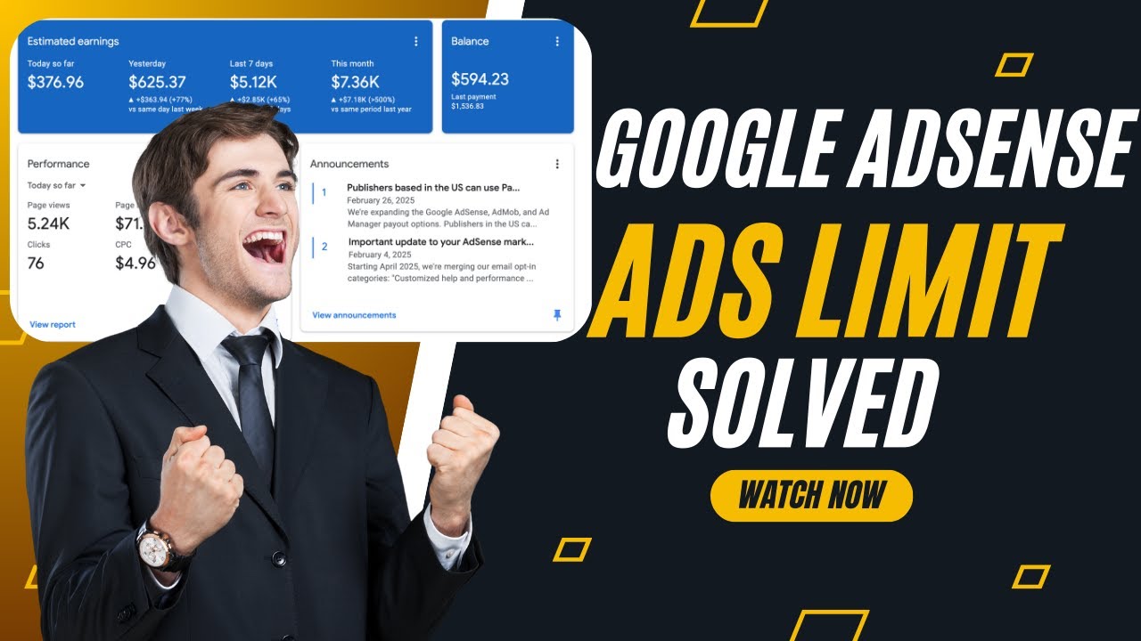 How to MAKE MONEY with Google AdSense loading in 2025 (ADS LIMIT SOLVED ...
