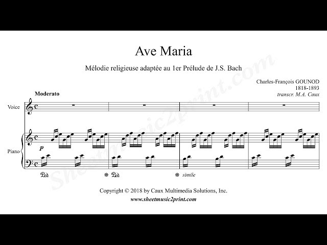 Gounod - Ave Maria : C.Bartoli / Académie Snte Cécile / M-W.Chung