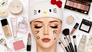 ASMR Makeup On Mannequin 🎀 Hello Kitty Glam (No Talking)