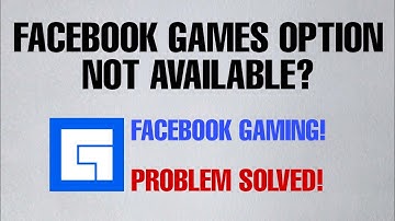 Facebook Games Option Not Available Problem Solved || Facebook Gaming New Feature
