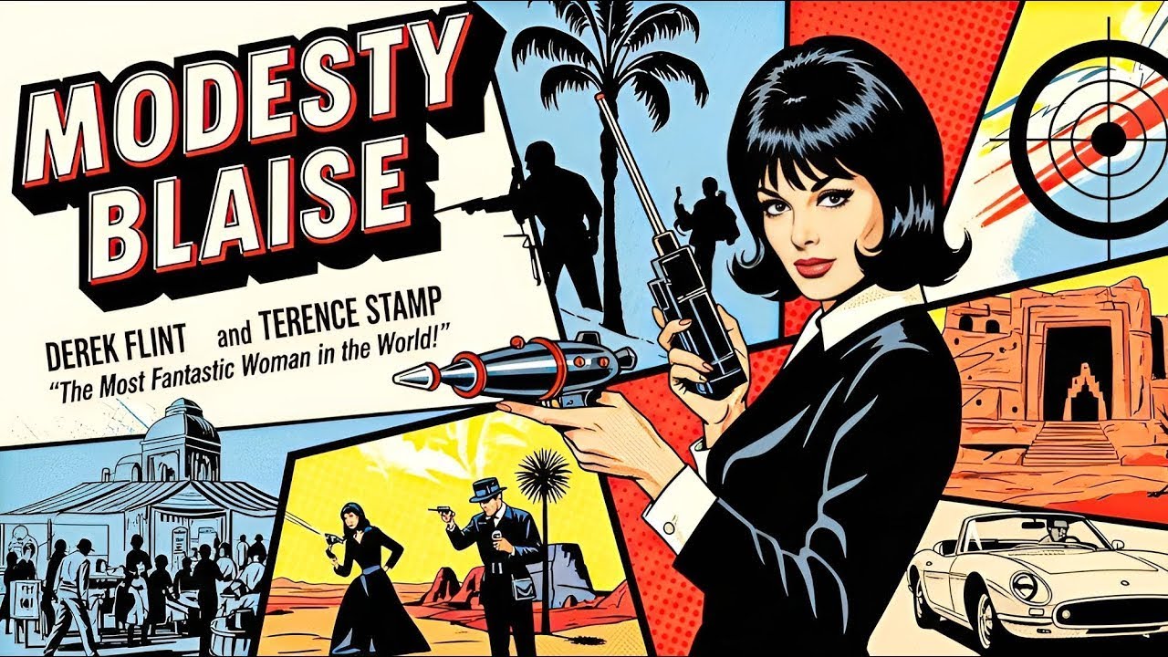 Modesty Blaise | Película De Espia Doblada Al Español De Terence Stamp