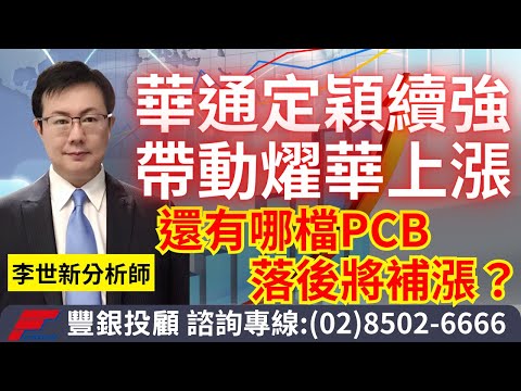 20230918李世新分析師｜華通定穎續強帶動燿華還有哪檔PCB落後將補漲？