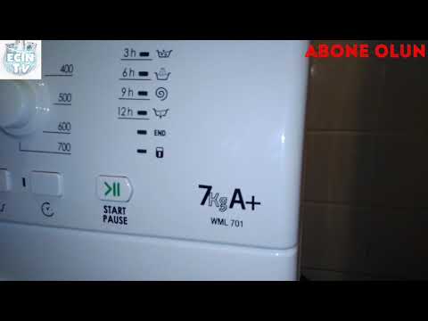 Hotpoin Ariston Camasir Makinesi Otomatik Temizleme Moduna Nasil Alinir Youtube