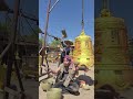 Ancient Craftsmanship: Making a Giant Temple Bell by Hand.. #shorts #trending#viral#record