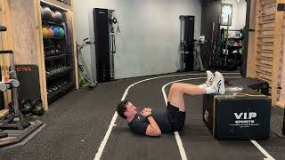 Hamstring - Supine Inner Range Heel Dig (Double Leg Elevated)