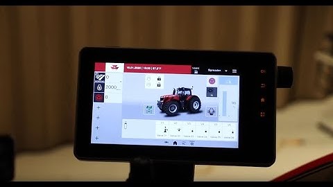 Massey Ferguson MF 8700S Tractor Datatronic 5 Terminal Overview