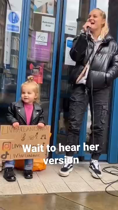 3 year old busker sings Dance Monkey