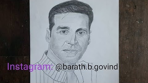How to draw Akshay Kumar | Full Process | Timelapse