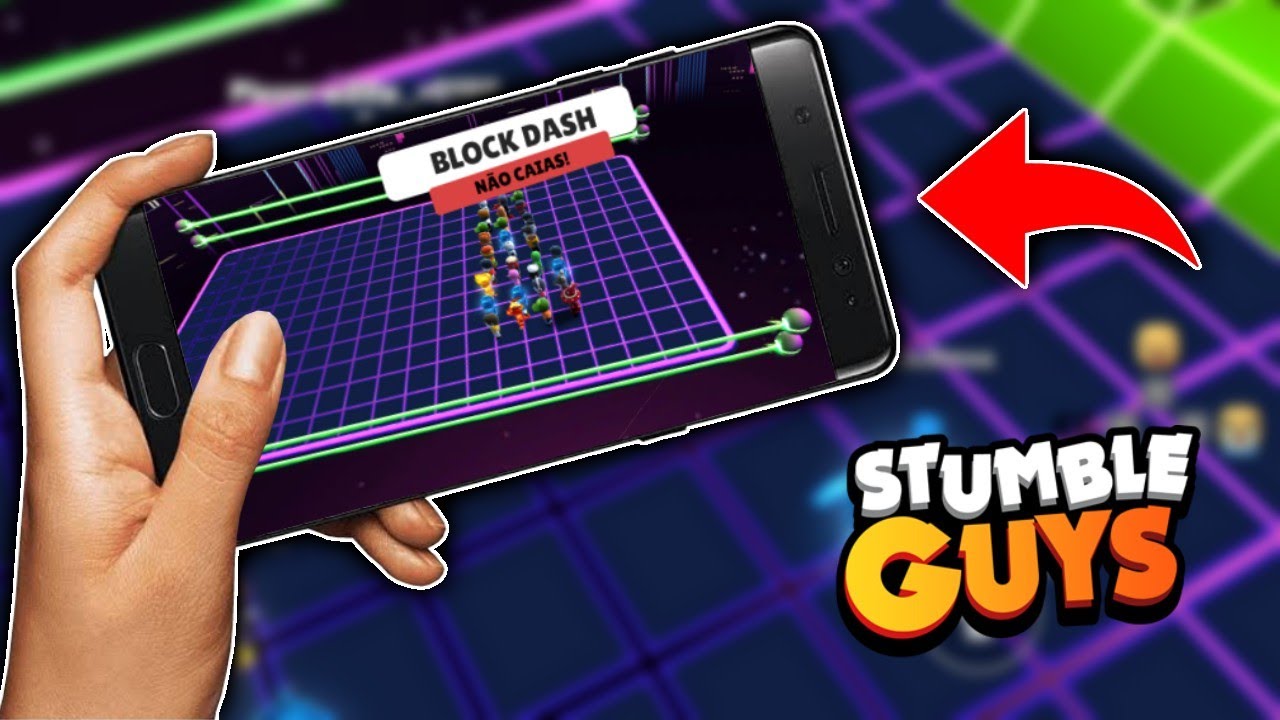 COMO JOGAR BLOCK DASH INFINITO NO STUMBLE GUYS 🔥 STUMBLE GUYS BLOCK DASH  MOBILE! (Versão 0.37) 