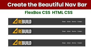 Create the Beautiful Nav Bar FlexBox CSS  HTML CSS in Tamil