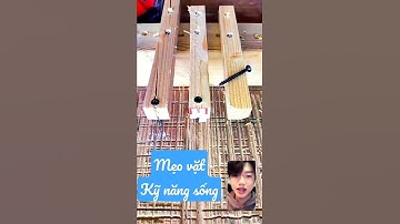 Mẹo vặt (kỹ năng sống )(24)cách bạn vít đinh vào thanh gỗ không bị nứt