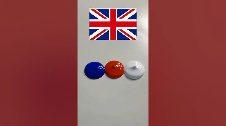 Mixing Flag Colors (4 part)#asmr asmr #colormixing #satisfying #duet #shorts #party #painting