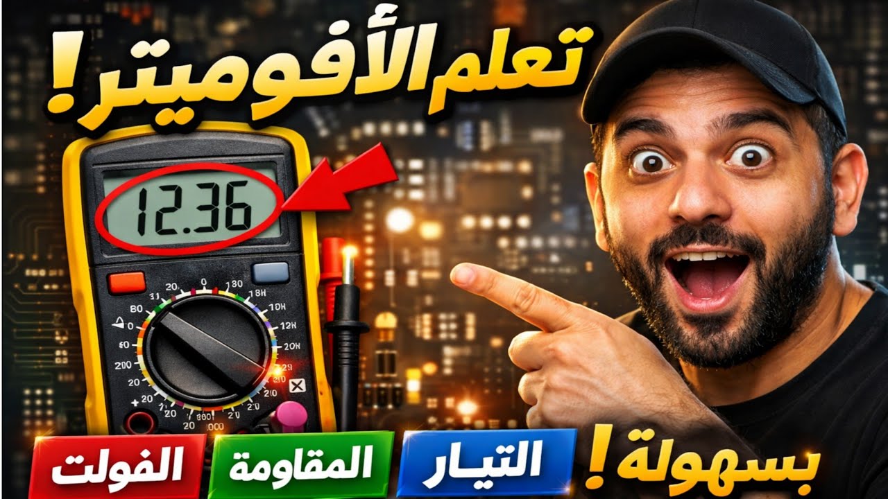 تعلم الأفوميتر بالكامل: قياس الفولت والمقاومة والتيار بسهولة للمبتدئي