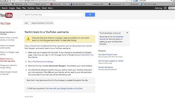 How to Seperate/Remove Google + plus from youtube account Newest 2013