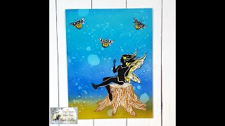 Fairy Stamper-Fairy with Fireflies Card