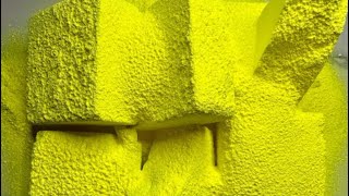 Crunchy Dyed Multi & Plain Block Cover with Yellow Pigment Gym Chalk Compilation | ASMR | @LBD_ASMR