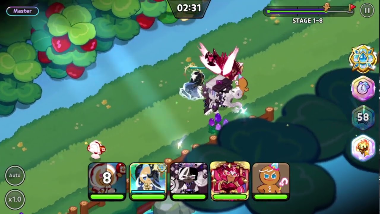 Cookie Run Kingdom Level 1-8 Master Speedrun 30.0s - YouTube