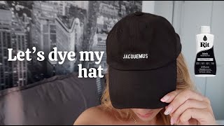 Restoring a Faded Hat with Rit Dye at Home