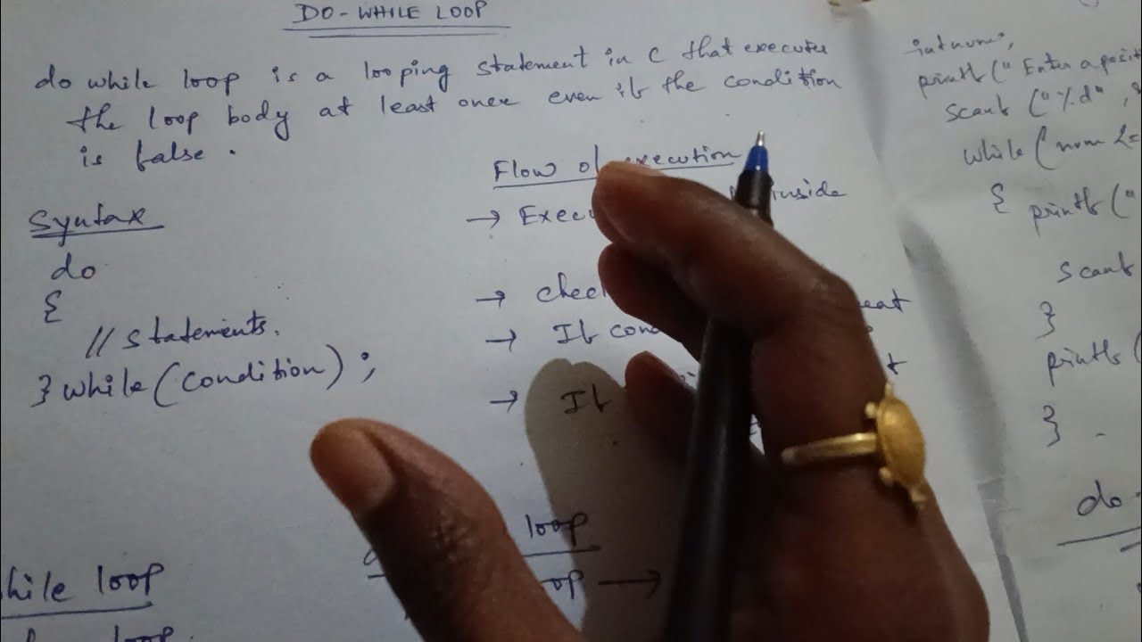 C-14  Do while loop in C with program | C Programming Tutorials 