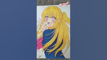 Draw Ruby Hoshino | Oshi no ko | Anime Drawing #anime #drawing #oshinoko