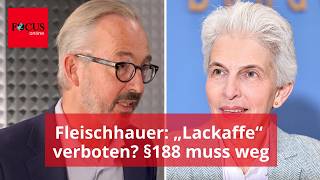 „Lackaffe“ verboten, „Eierarsch“ erlaubt? §188 muss weg – Der schwarze Kanal mit Fleischhauer