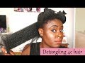 How to detangle 4c natural hair