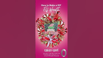 How to Make a Cute Elf Workshop Wreath for Christmas