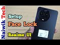 How to set face lock on realme 11x phone running realme ui 40