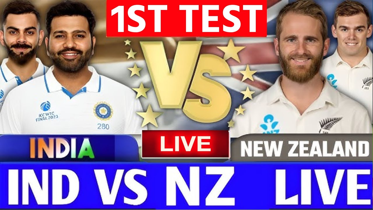 IND vs NZ 1st Test Day 1 Highlights, India vs Newzealand 1st Test Day 1 ...